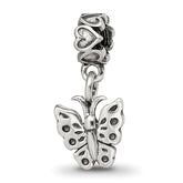 Kids Collection Sterling Silver Butterfly Dangle Reflections Bead